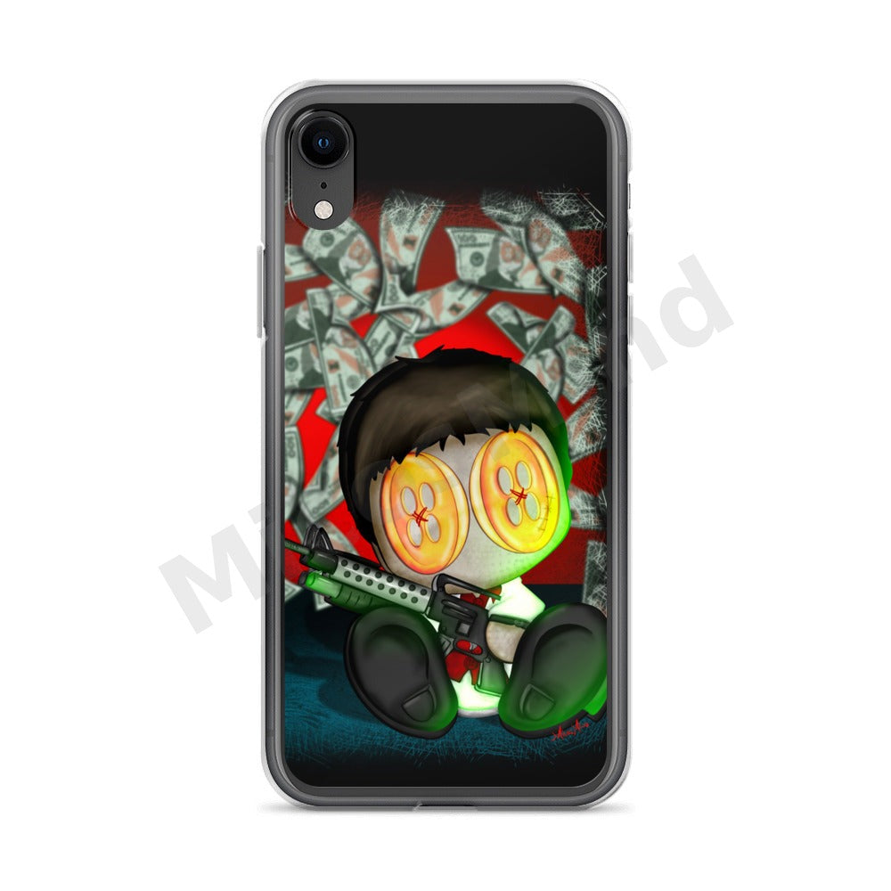 The Bad Guy Clear iPhone Case, Gangster Art Phone Case by MicosMind