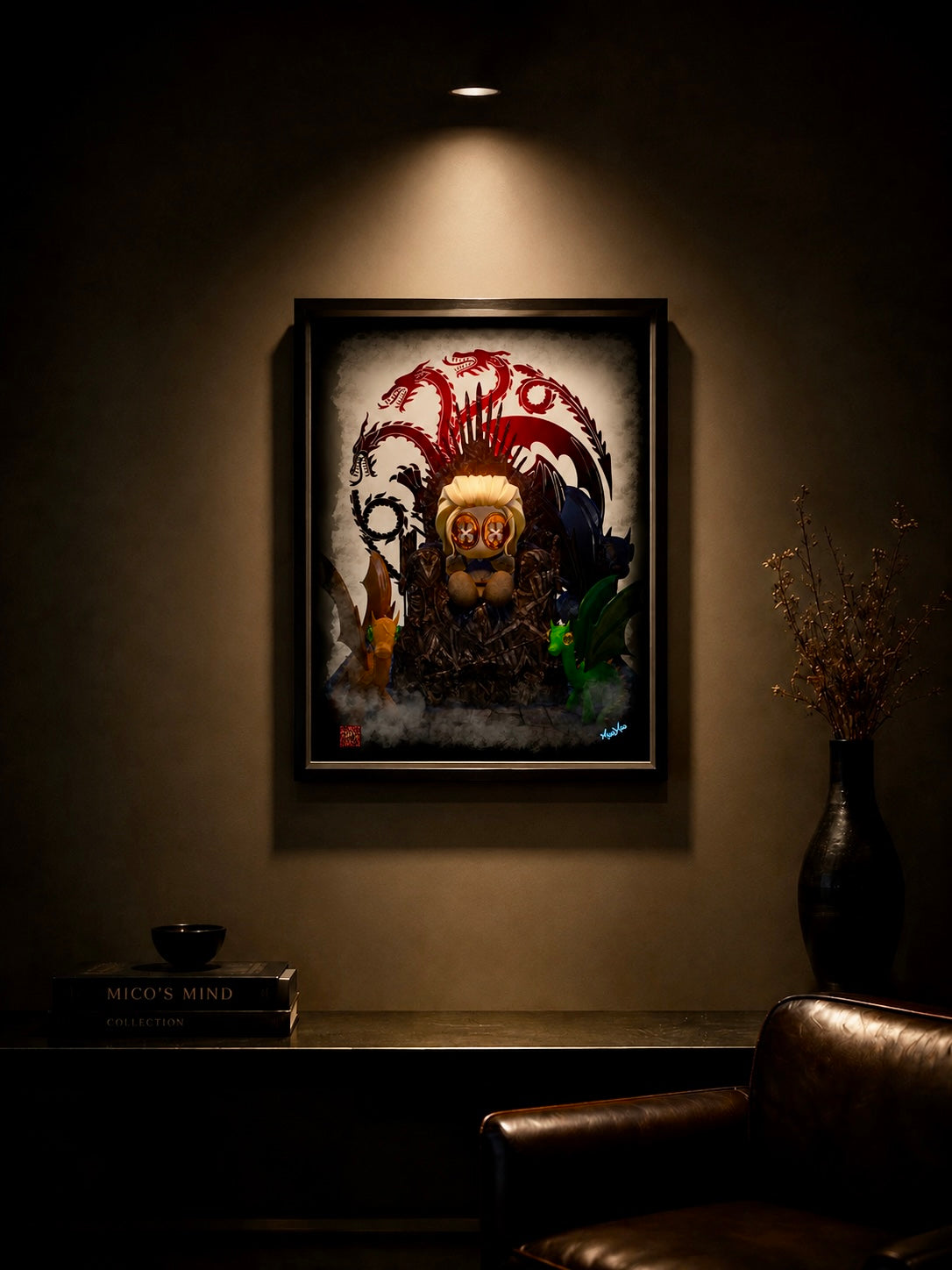 Queen of the Throne 16“ x 20“ Framed canvas