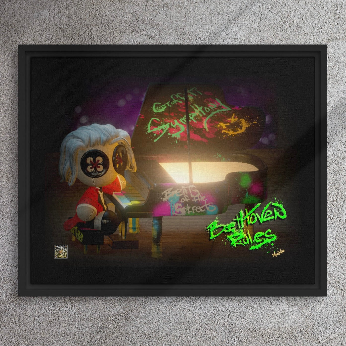 Classic Composer Framed Canvas 16”x20”