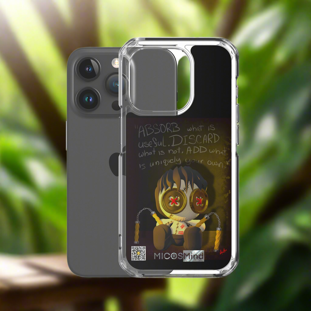 “Absorb, Discard, Add” Clear Case for iPhone®