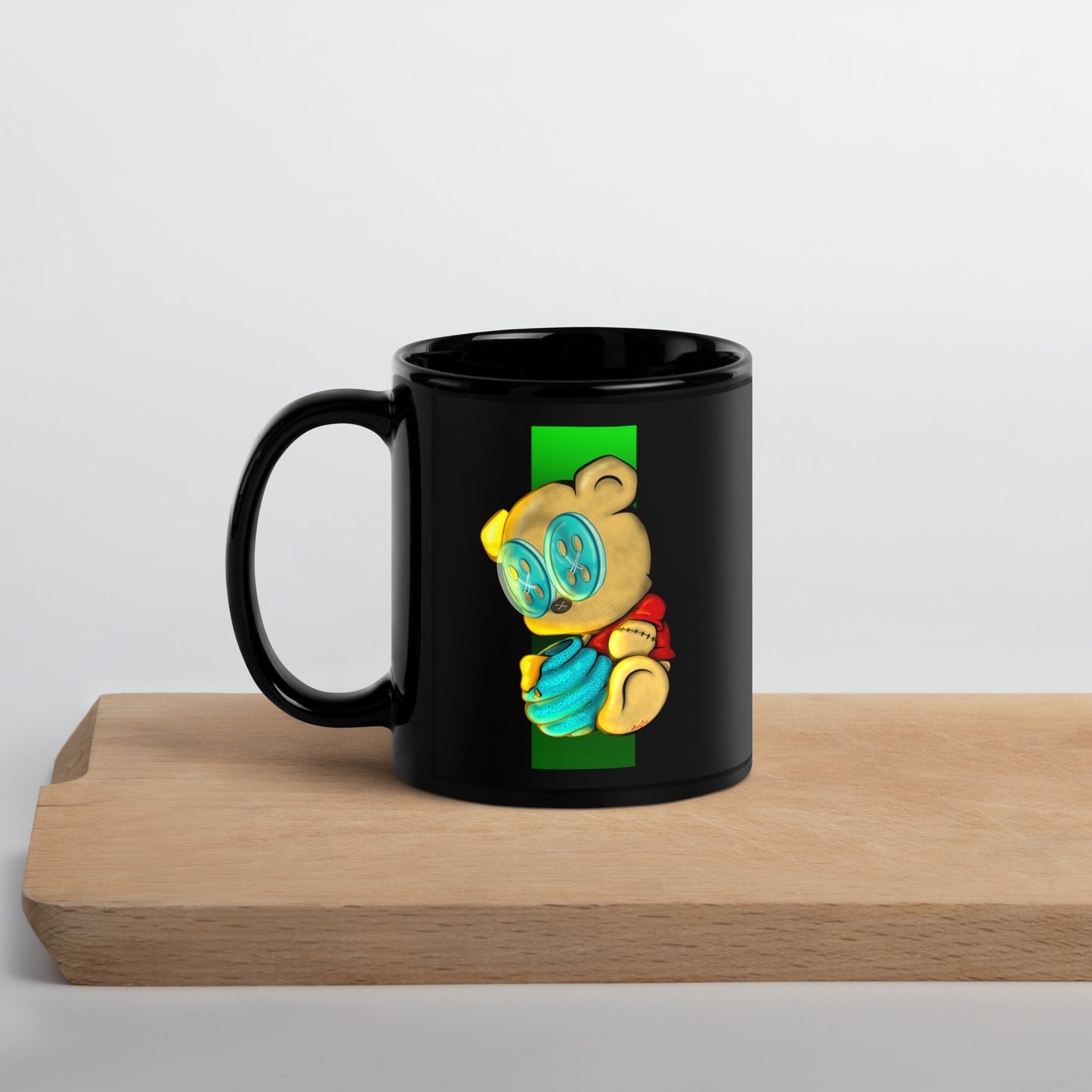 Hey Honey. Black Glossy Mug