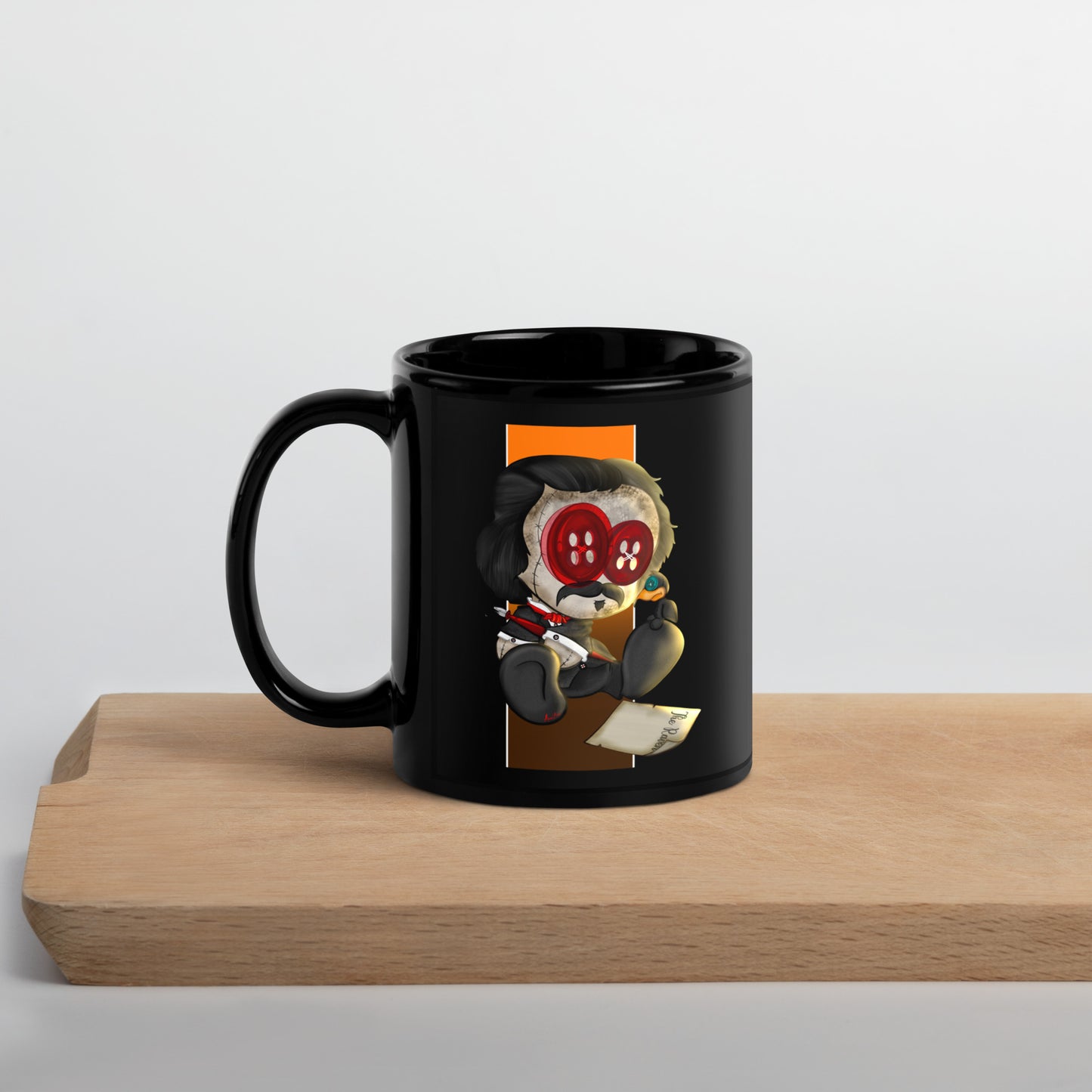 NeverMore Black Glossy Mug