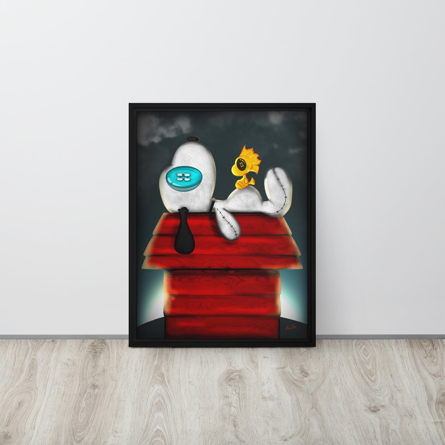 Nap Time Framed canvas