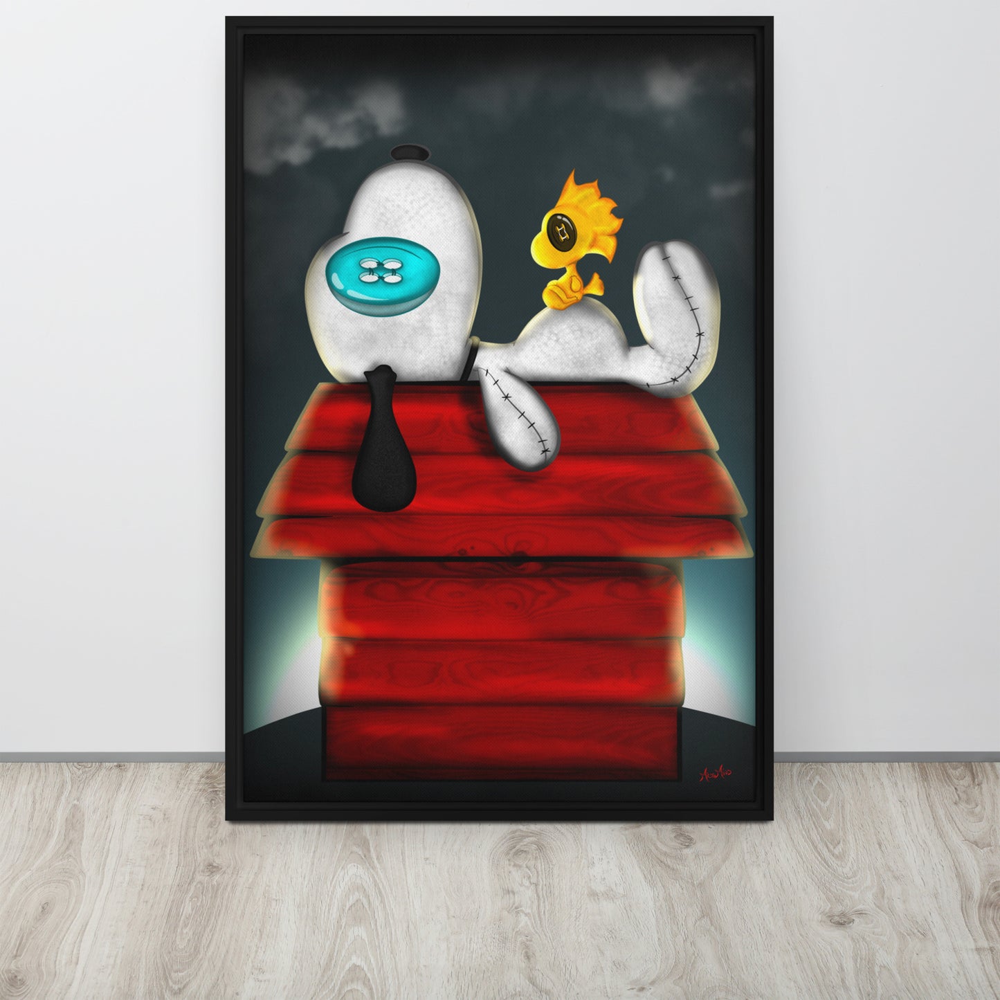 Nap Time Framed canvas