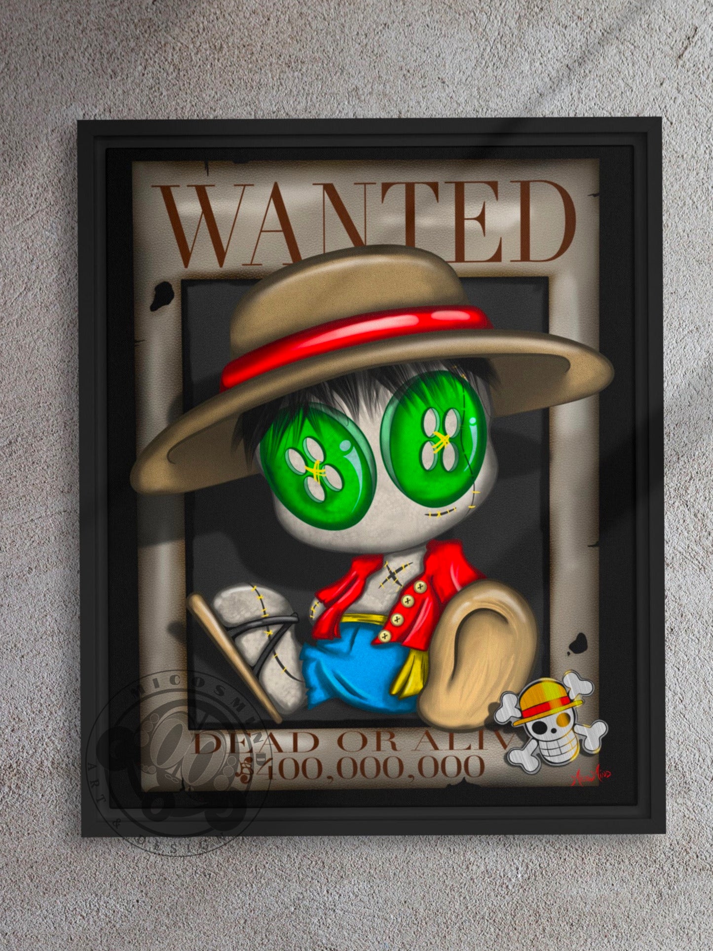 Wanted Framed canvas