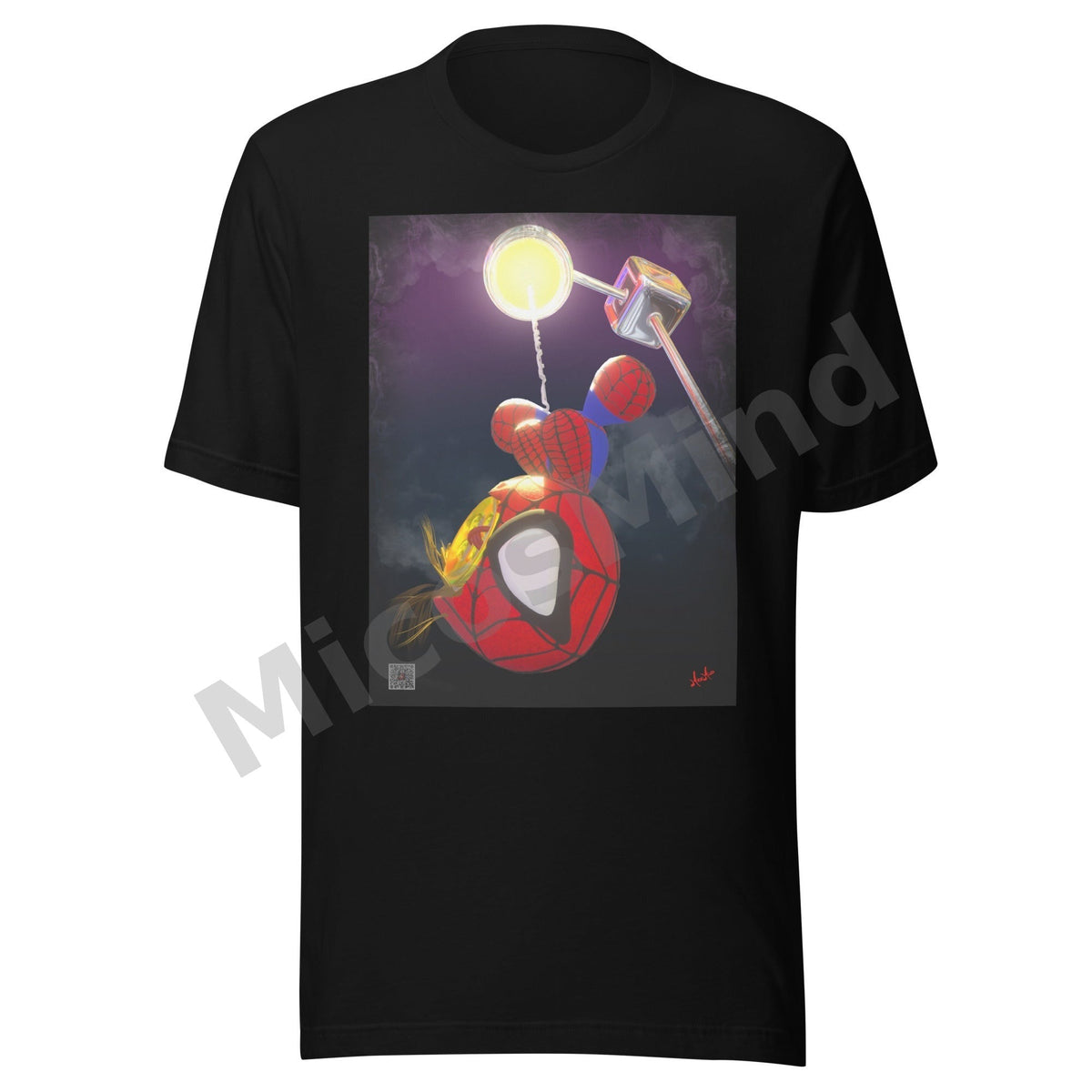 Hanging Around Unisex T-Shirt, Web-Slinger Superhero Graphic Tee by MicosMind
