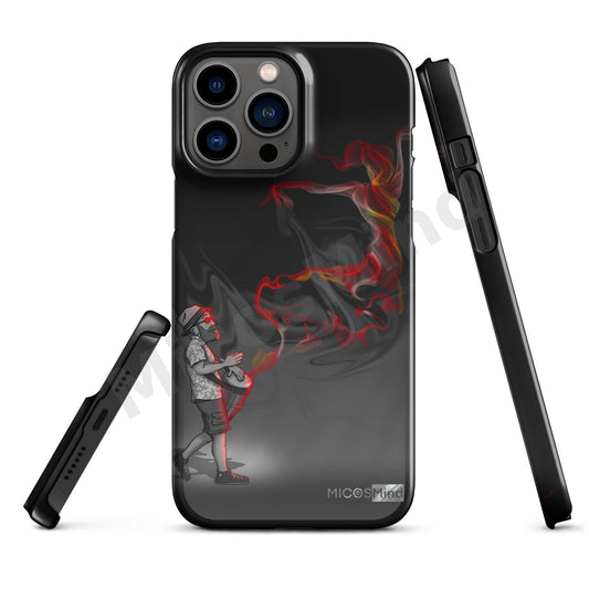 Freedom by Music 2 Snap iPhone Case, Drummer Smoke Art Art Phone Case by MicosMind