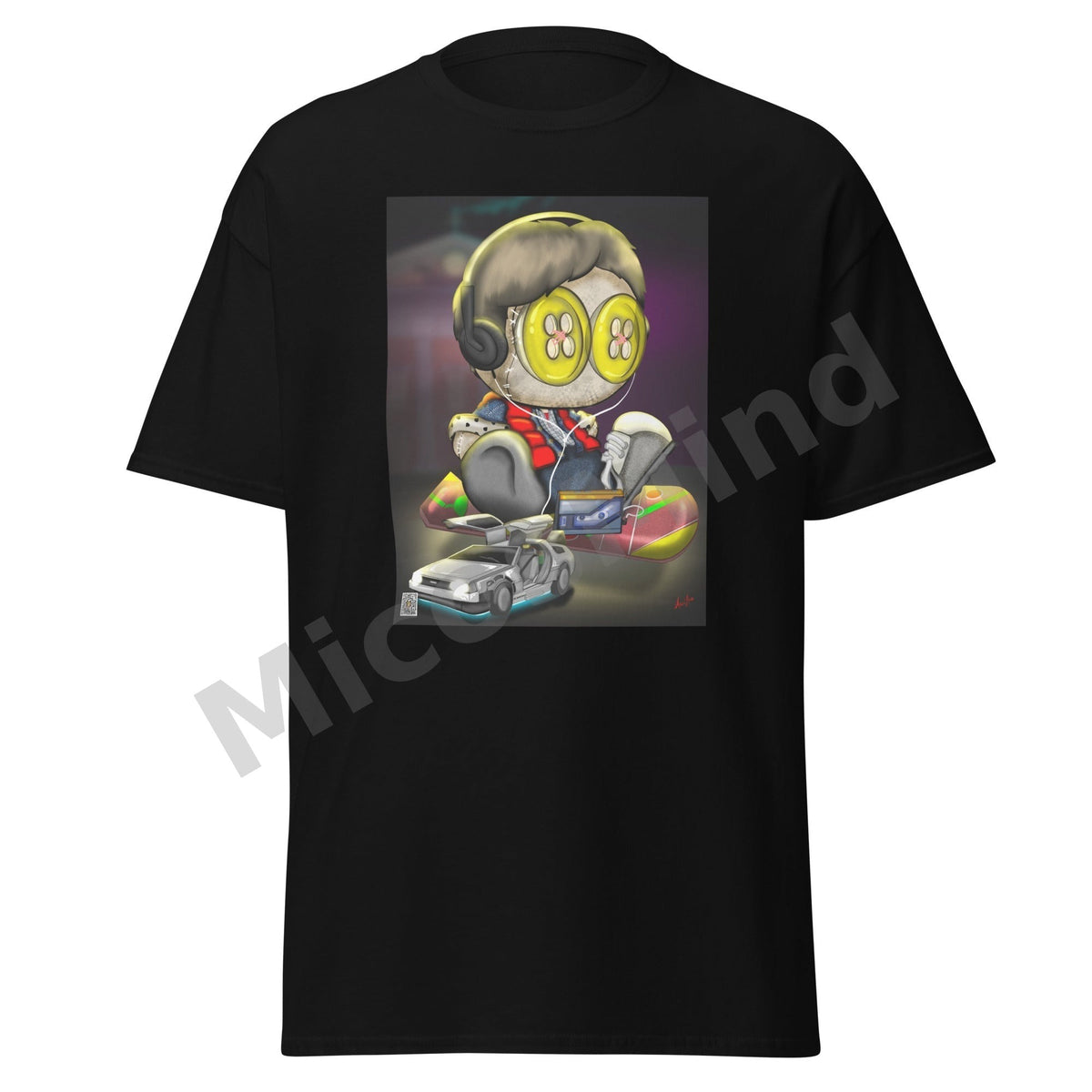 Marty Unisex Classic Tee, 80s Time Travel Graphic Tee by MicosMind