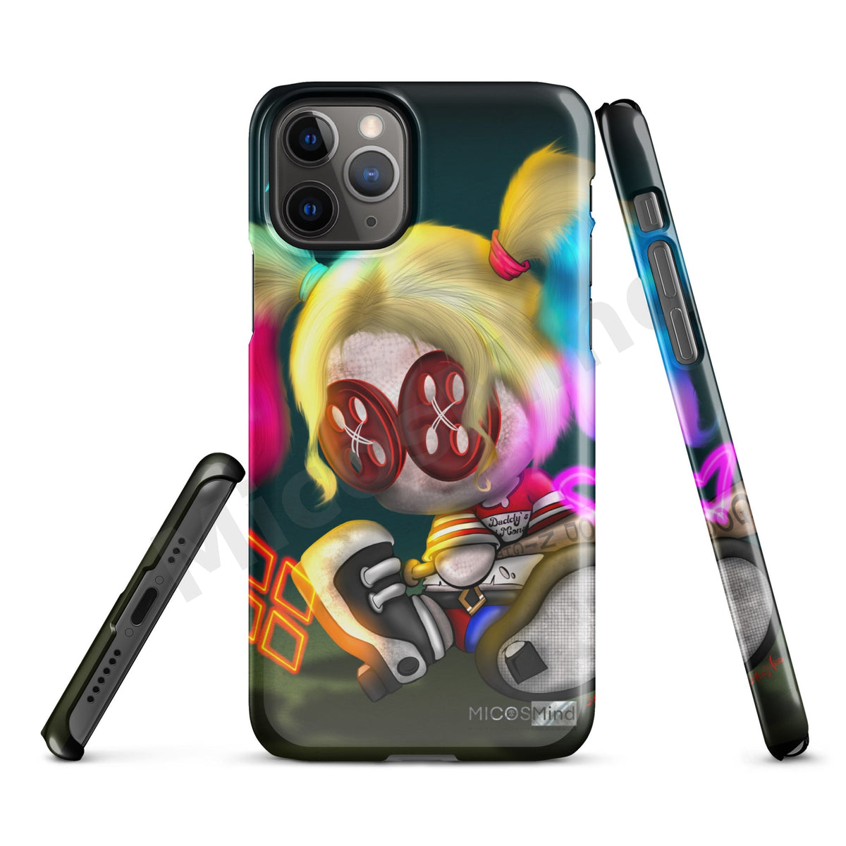 Quinn Snap iPhone Case, Chaos Clown Princess Art Phone Case by MicosMind