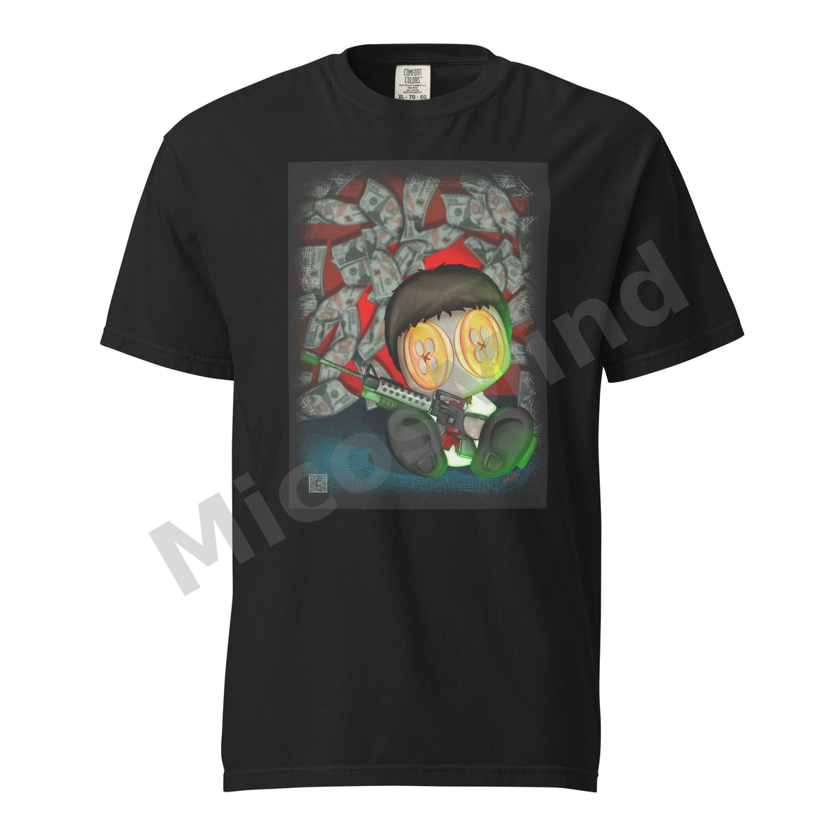 The Bad Guy Unisex Heavyweight T-Shirt, Gangster Graphic Tee by MicosMind
