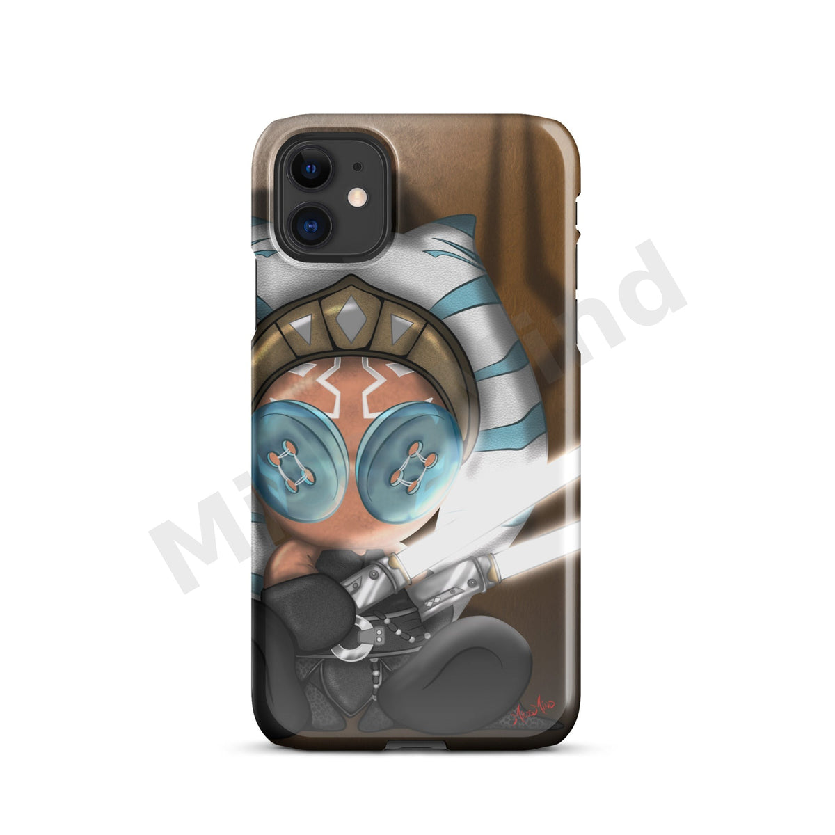The Force Snap iPhone Case, Space Warrior Art Phone Case by MicosMind