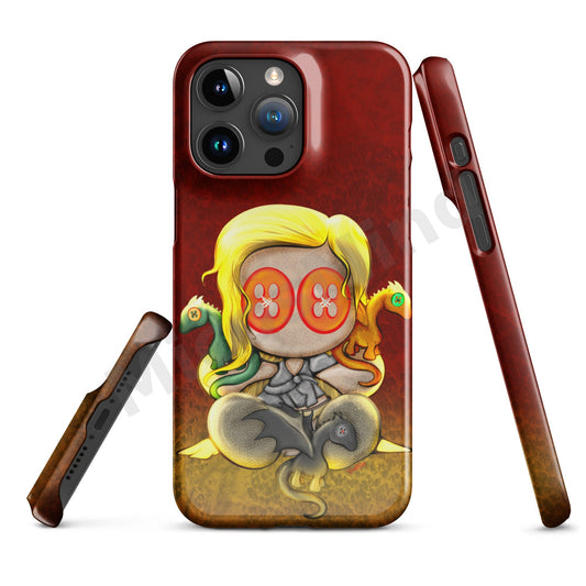 Dragons Snap iPhone Case, Dragon Queen Fantasy Art Phone Case by MicosMind