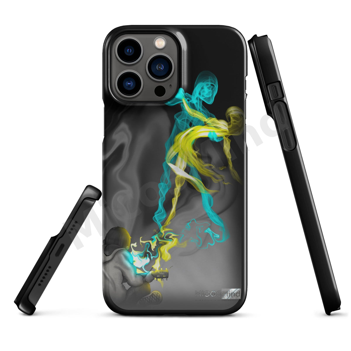 Freedom by Music Snap iPhone Case, Guitar Smoke Art Art Phone Case by MicosMind
