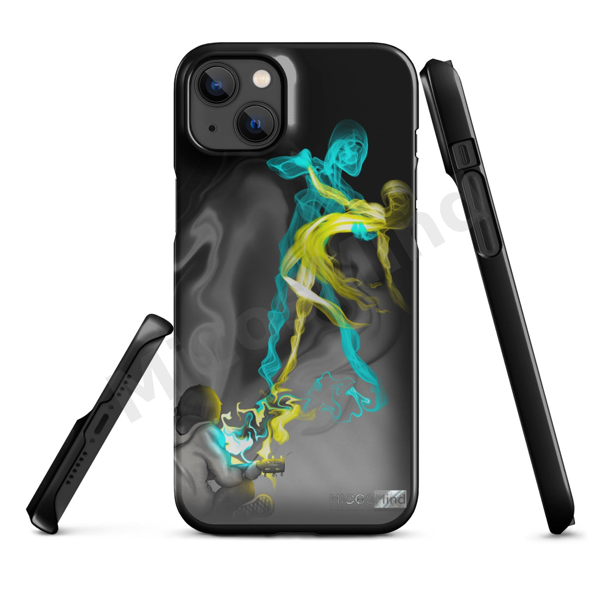Freedom by Music Snap iPhone Case, Guitar Smoke Art Art Phone Case by MicosMind