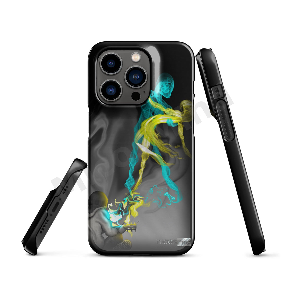 Freedom by Music Snap iPhone Case, Guitar Smoke Art Art Phone Case by MicosMind