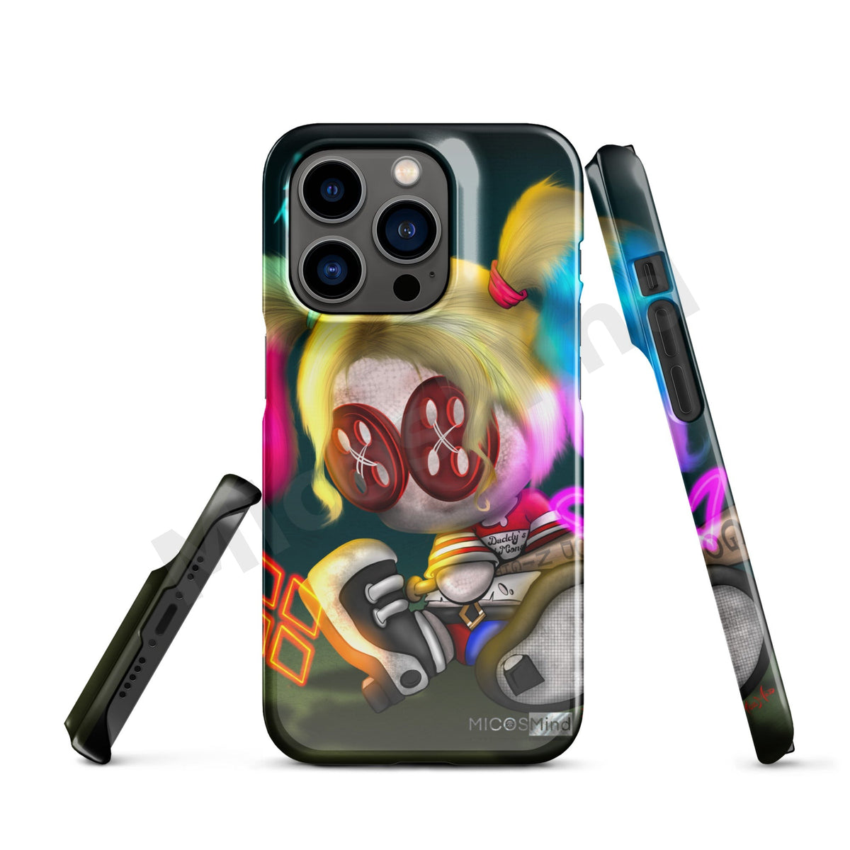 Quinn Snap iPhone Case, Chaos Clown Princess Art Phone Case by MicosMind