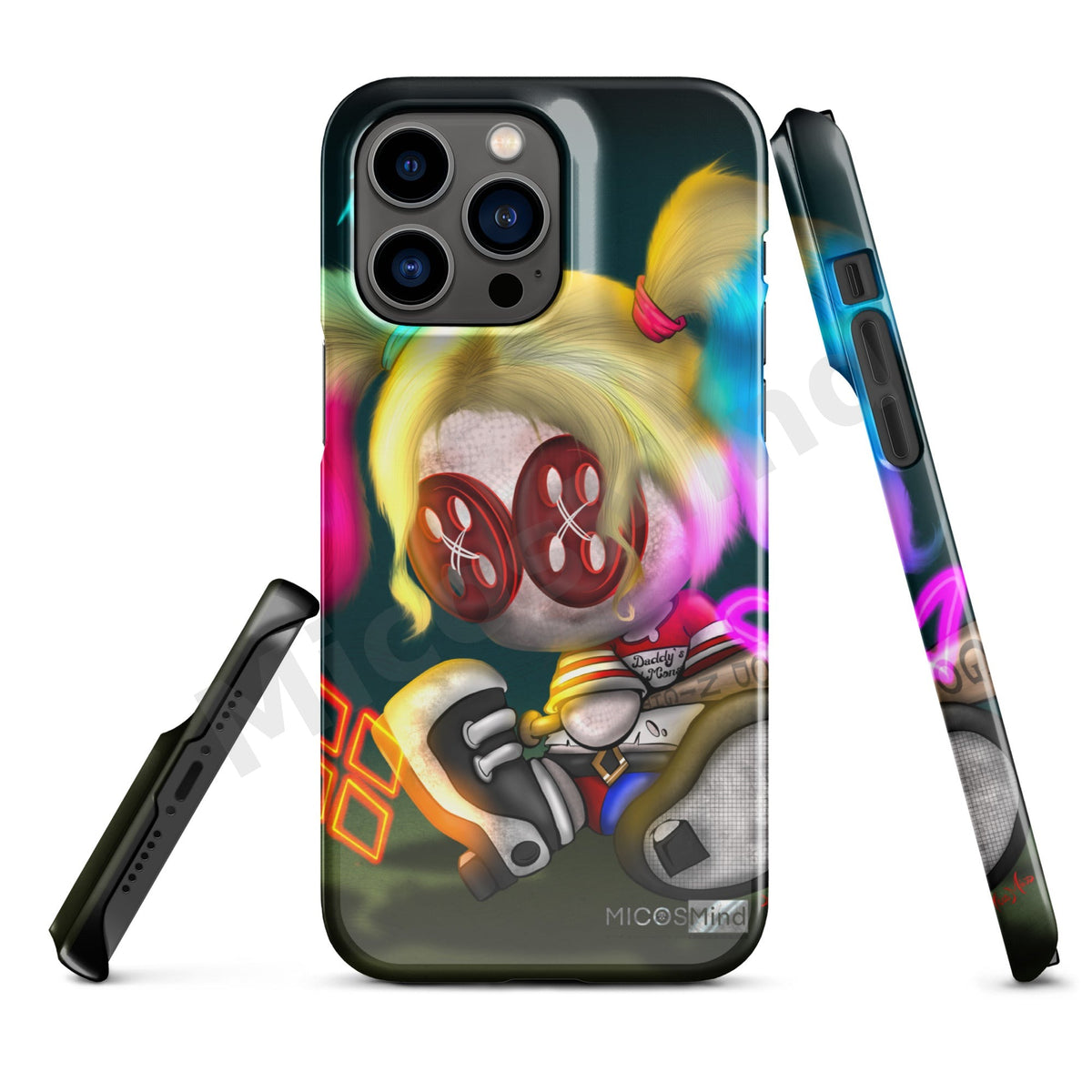 Quinn Snap iPhone Case, Chaos Clown Princess Art Phone Case by MicosMind