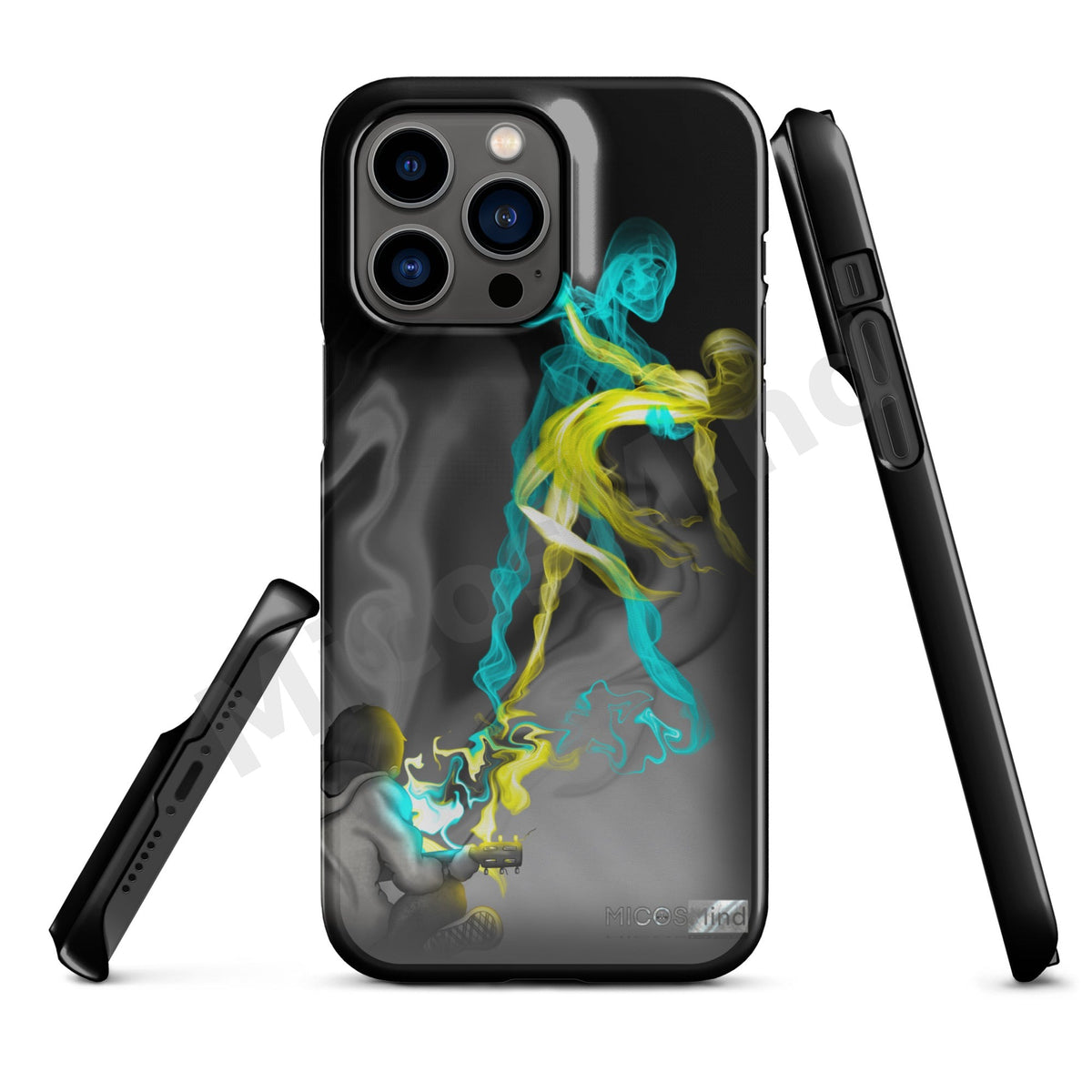 Freedom by Music Snap iPhone Case, Guitar Smoke Art Art Phone Case by MicosMind