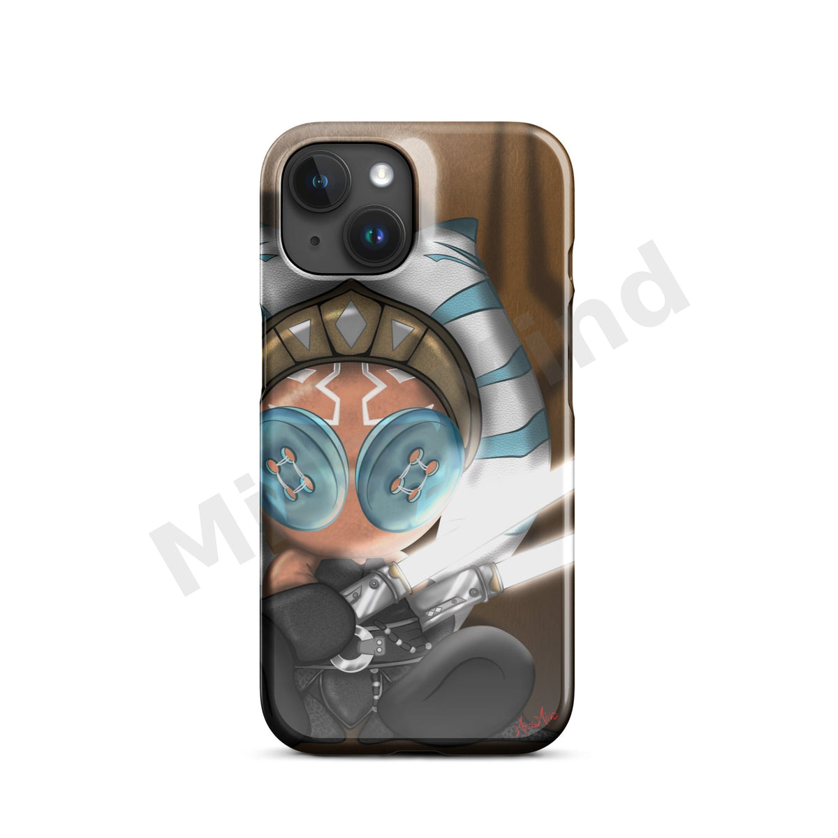 The Force Snap iPhone Case, Space Warrior Art Phone Case by MicosMind