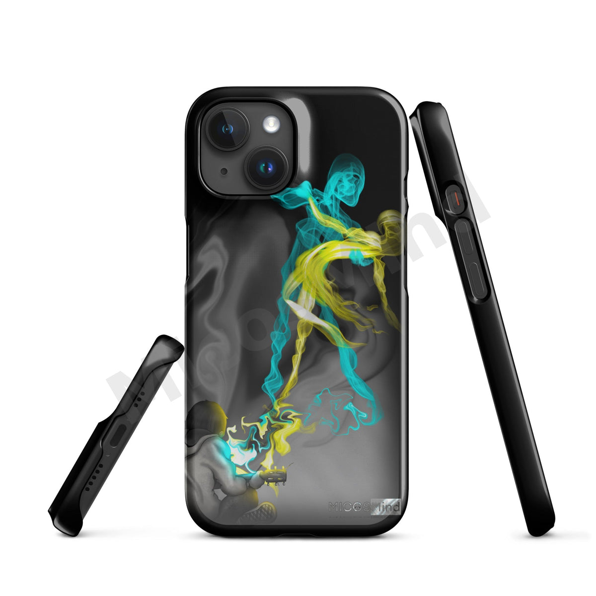 Freedom by Music Snap iPhone Case, Guitar Smoke Art Art Phone Case by MicosMind