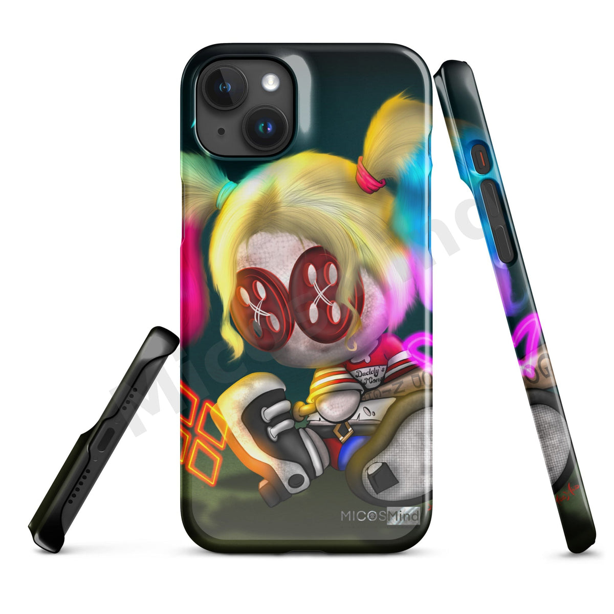 Quinn Snap iPhone Case, Chaos Clown Princess Art Phone Case by MicosMind