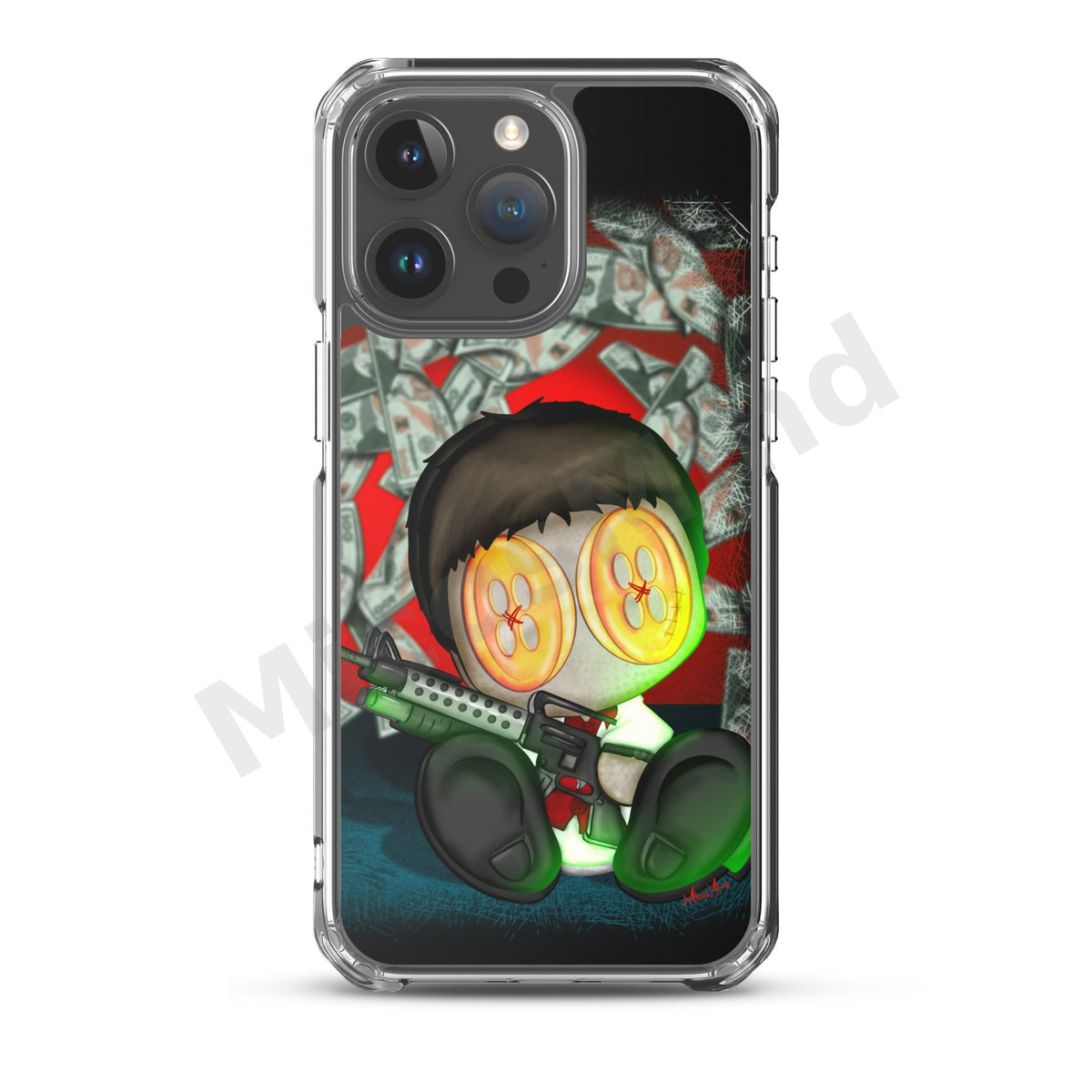 The Bad Guy Clear iPhone Case, Gangster Art Phone Case by MicosMind