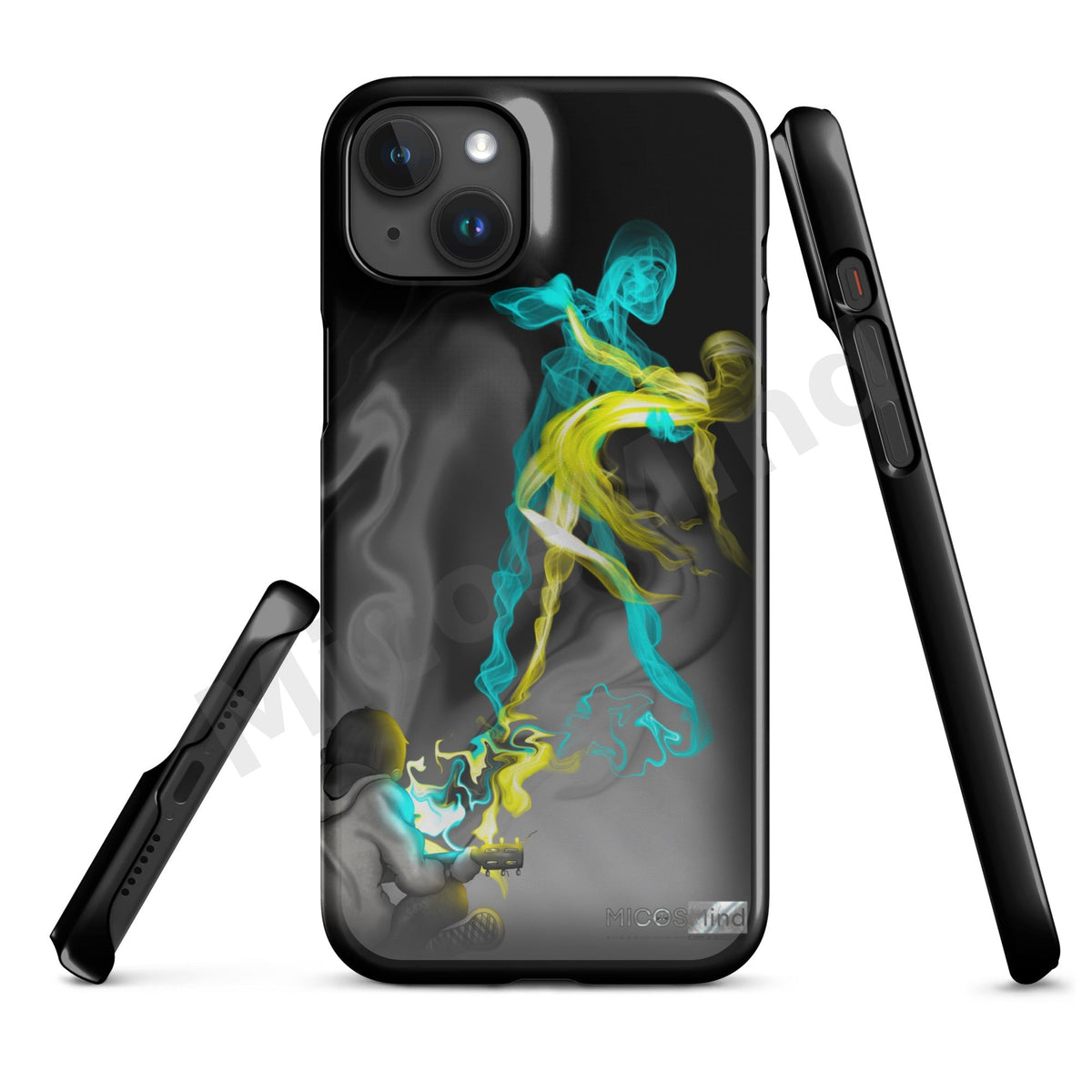 Freedom by Music Snap iPhone Case, Guitar Smoke Art Art Phone Case by MicosMind