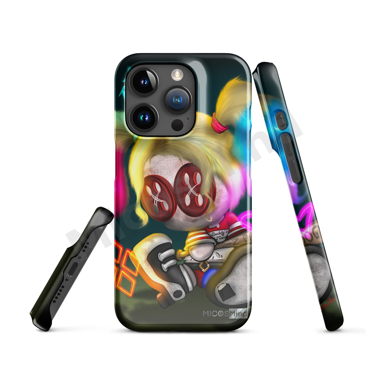 Quinn Snap iPhone Case, Chaos Clown Princess Art Phone Case by MicosMind