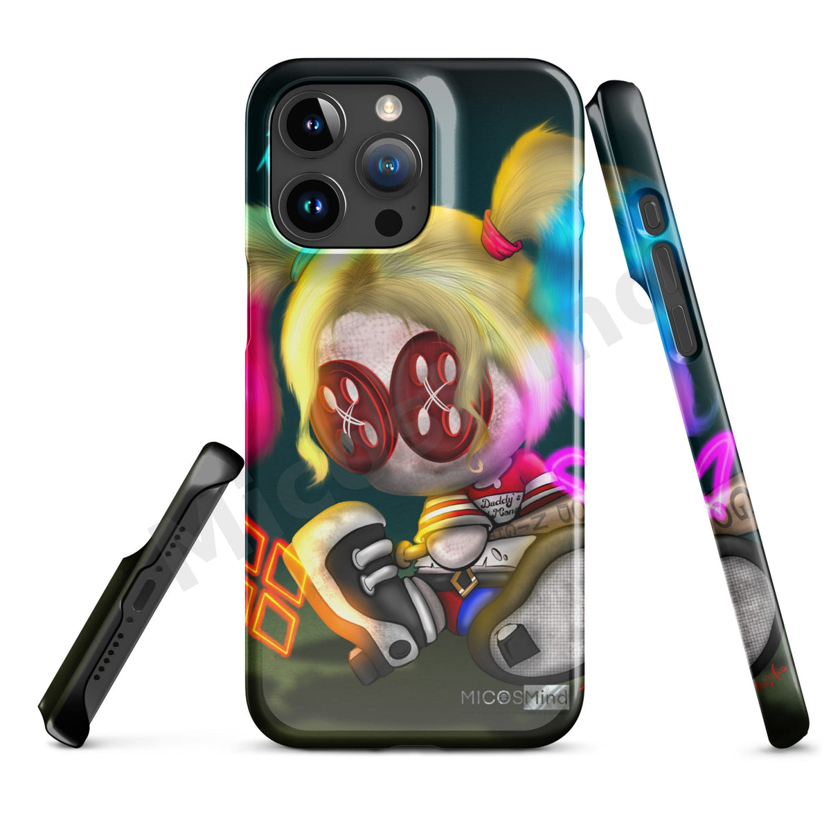 Quinn Snap iPhone Case, Chaos Clown Princess Art Phone Case by MicosMind