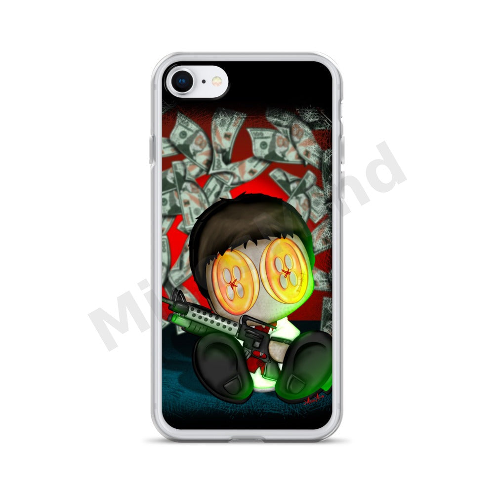 The Bad Guy Clear iPhone Case, Gangster Art Phone Case by MicosMind
