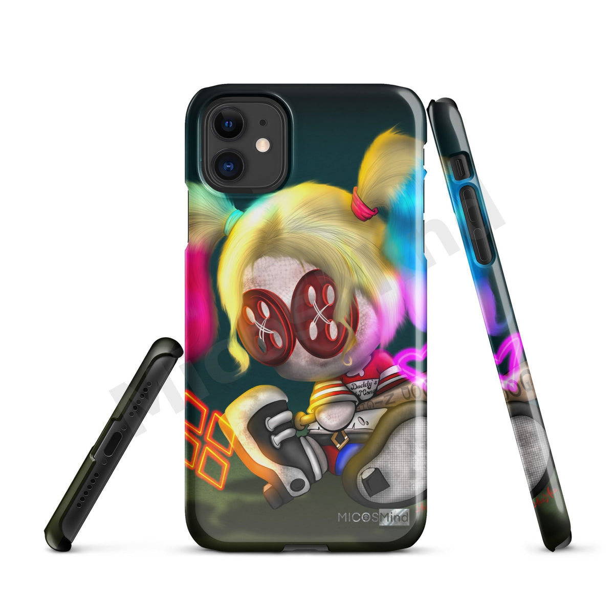 Quinn Snap iPhone Case, Chaos Clown Princess Art Phone Case by MicosMind