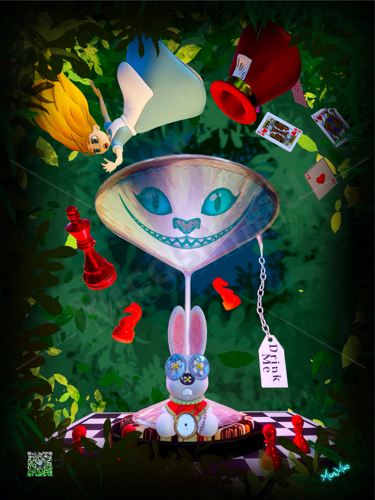 Alice Martini | 16×20 Framed Canvas