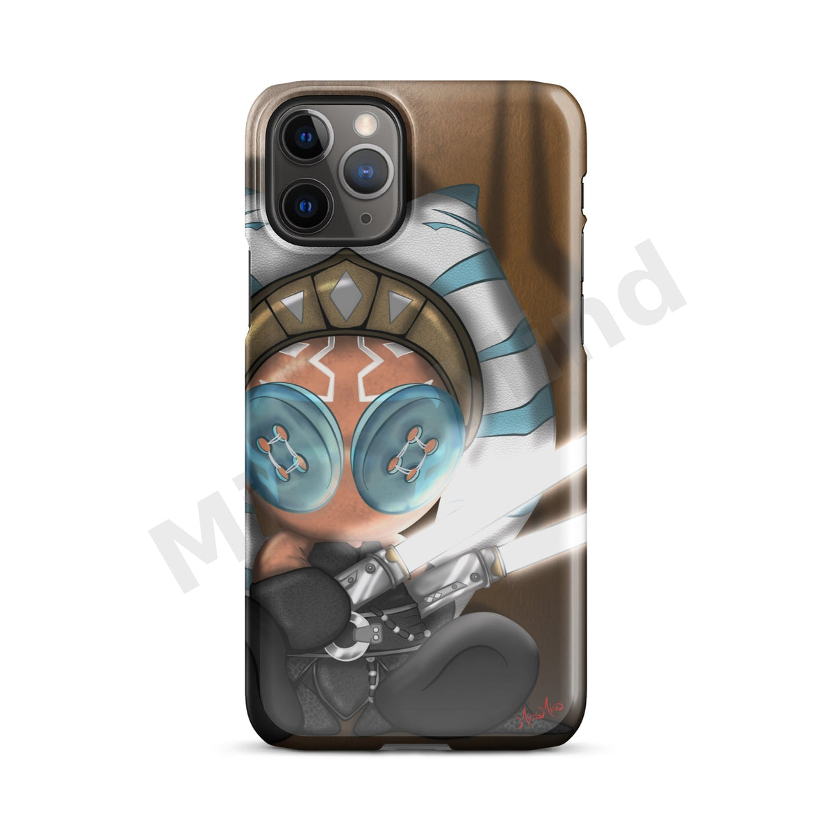 The Force Snap iPhone Case, Space Warrior Art Phone Case by MicosMind