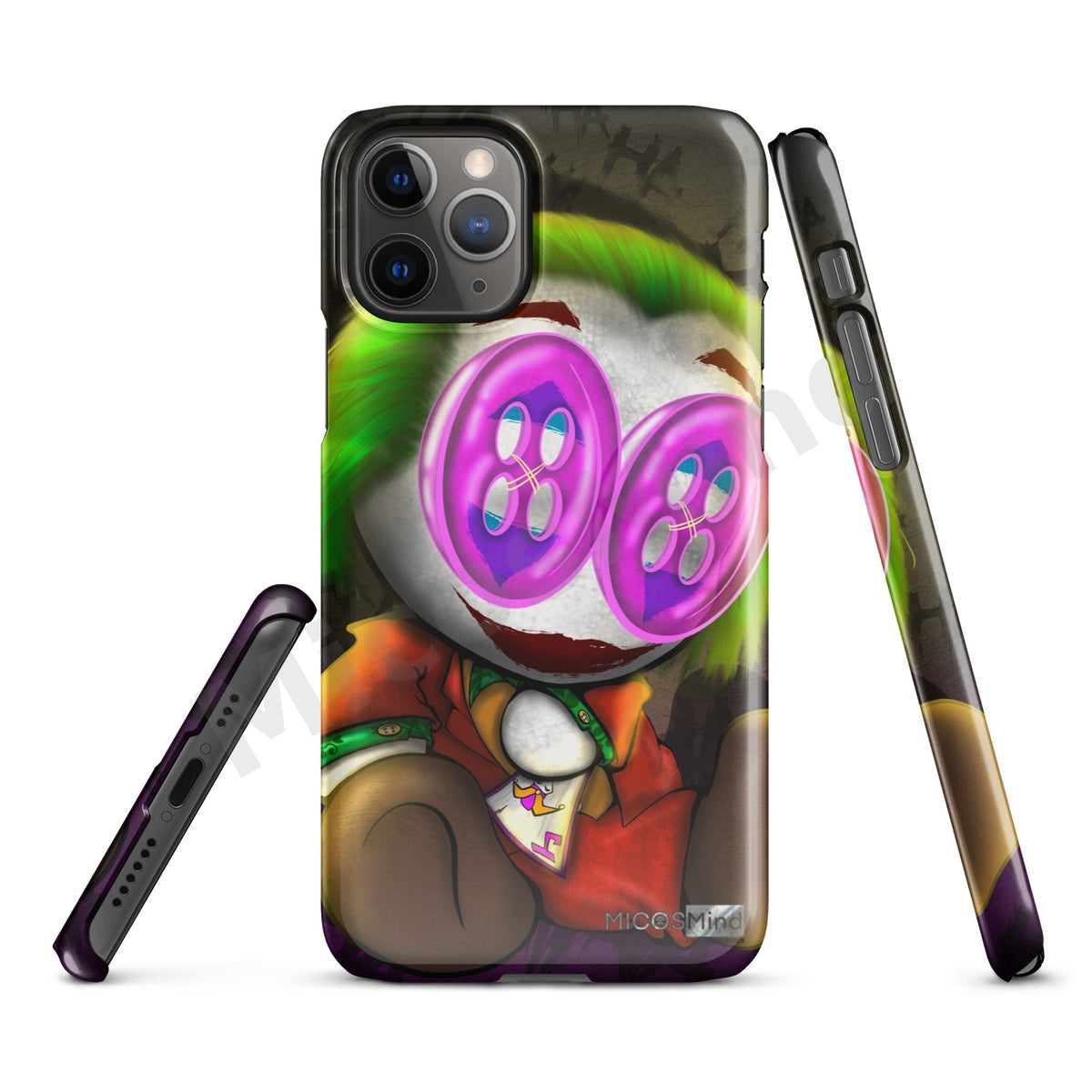 Send in the Clowns iPhone Snap Case, Dark Pop Art Phone Case by MicosMind