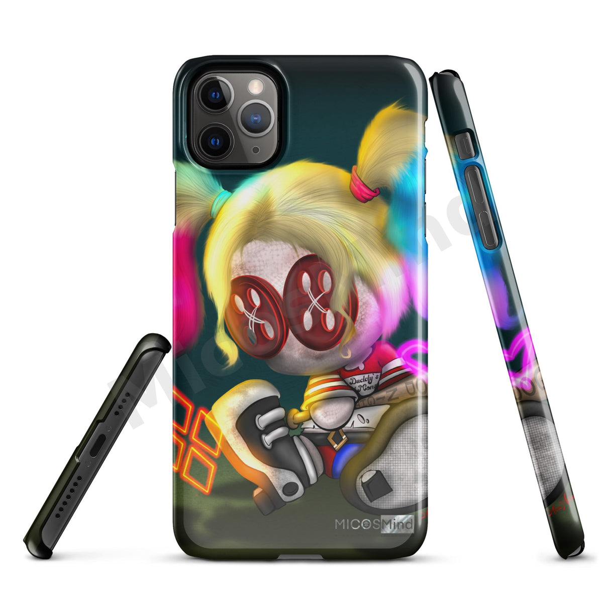 Quinn Snap iPhone Case, Chaos Clown Princess Art Phone Case by MicosMind