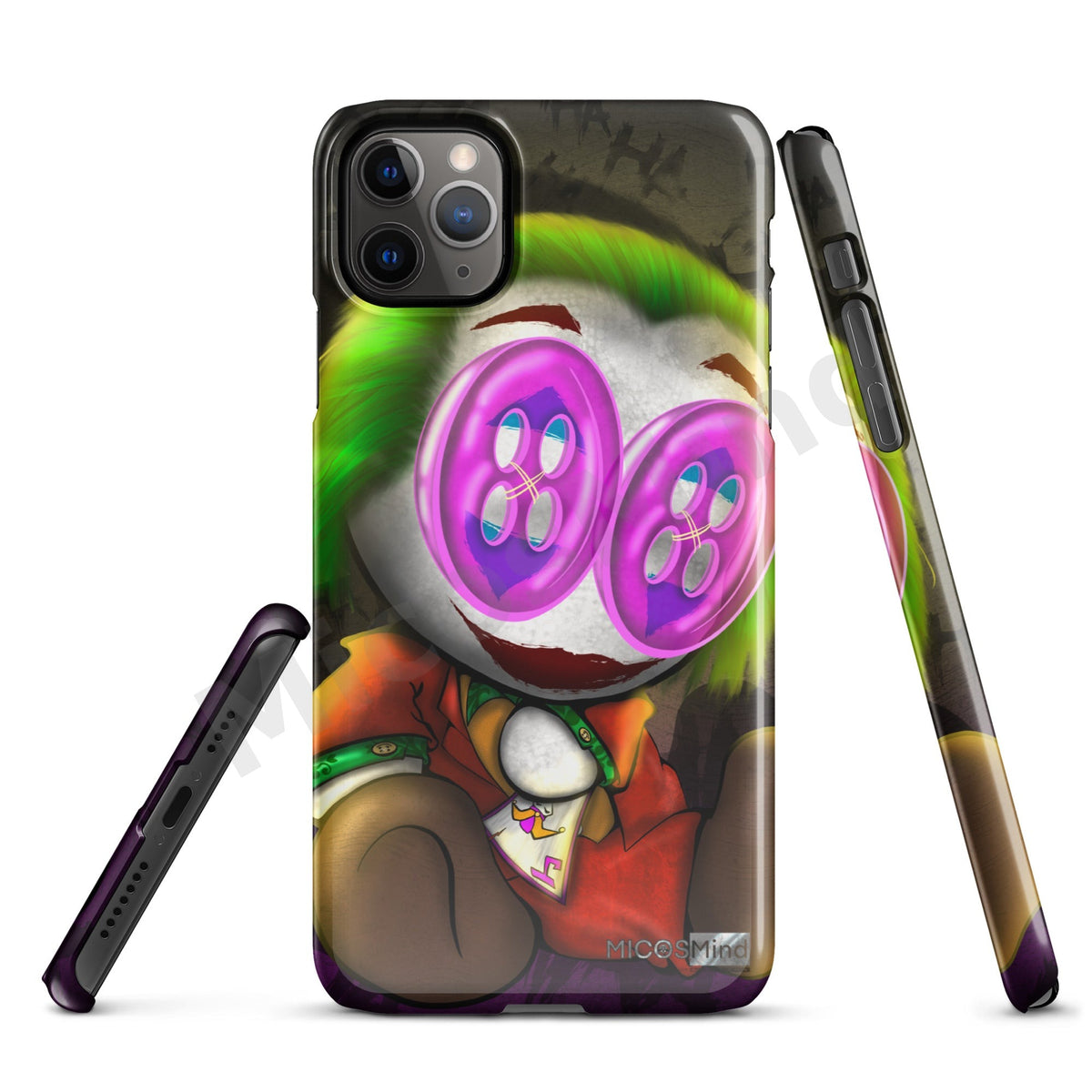 Send in the Clowns iPhone Snap Case, Dark Pop Art Phone Case by MicosMind
