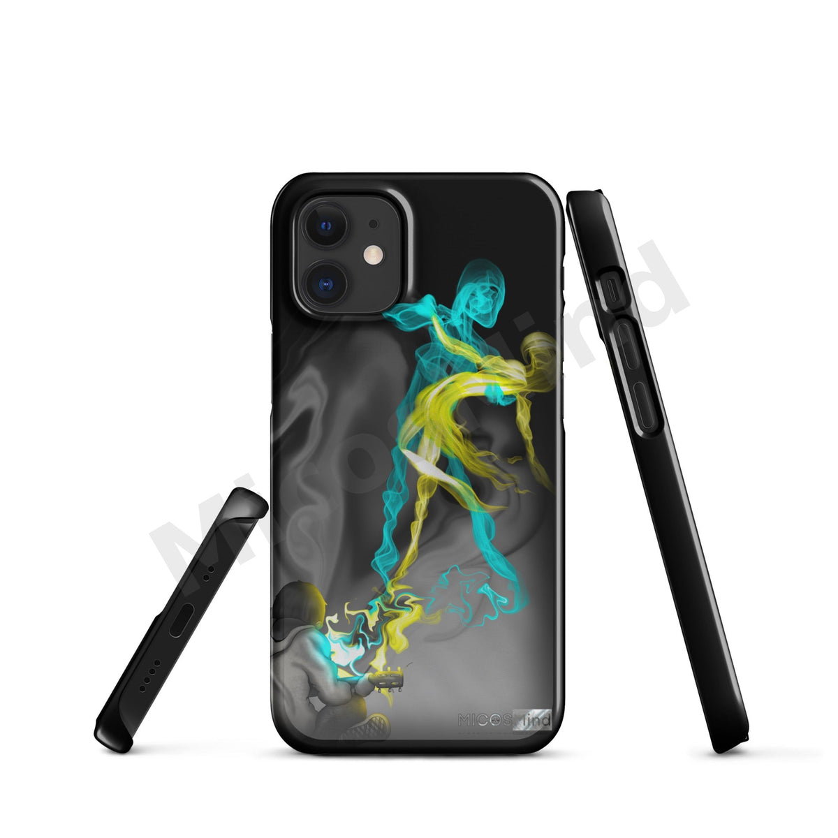 Freedom by Music Snap iPhone Case, Guitar Smoke Art Art Phone Case by MicosMind