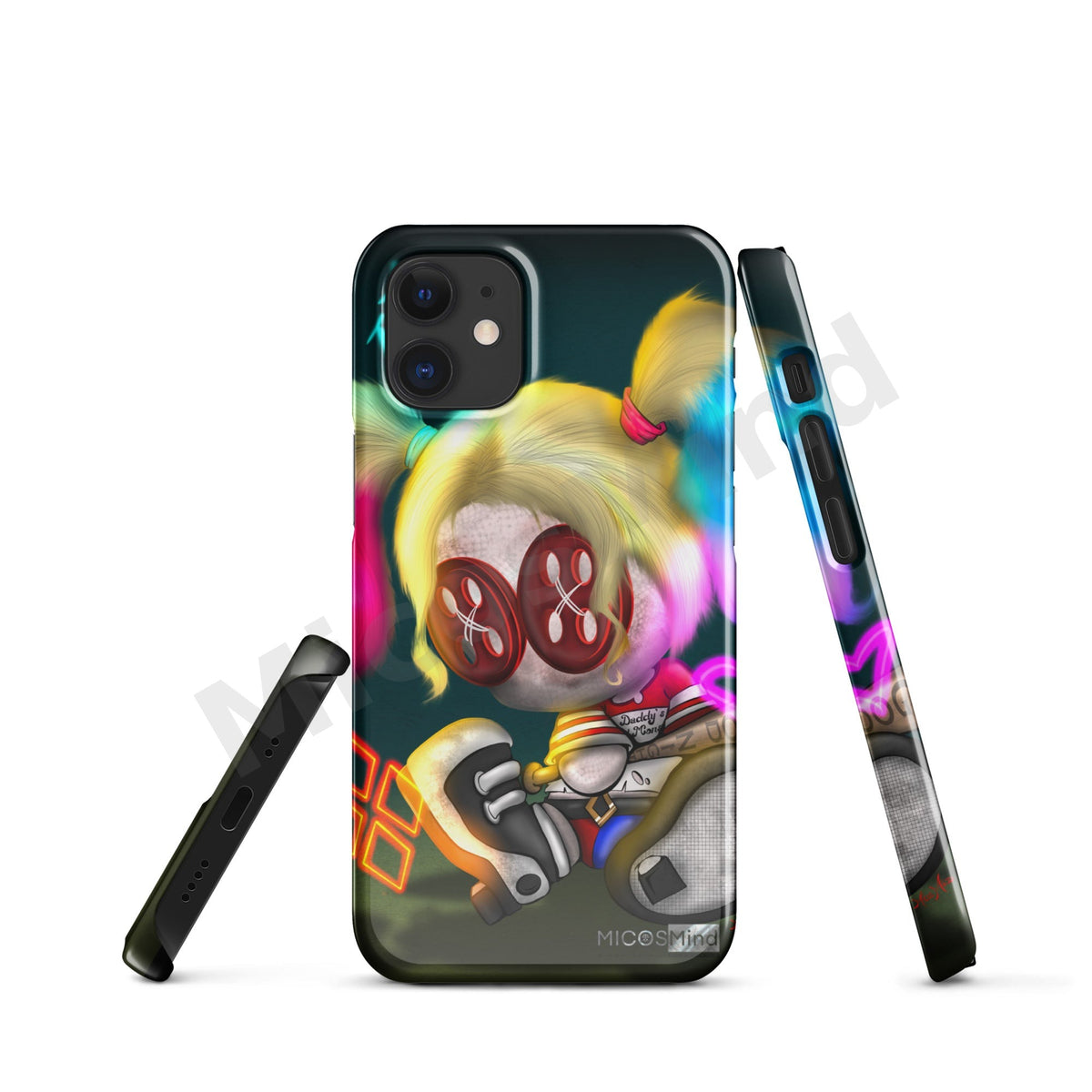 Quinn Snap iPhone Case, Chaos Clown Princess Art Phone Case by MicosMind