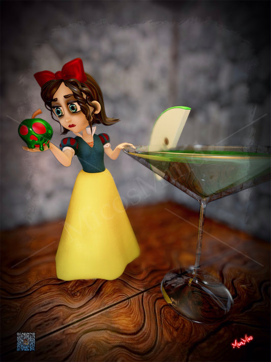 Snow Martini Poster Art Print