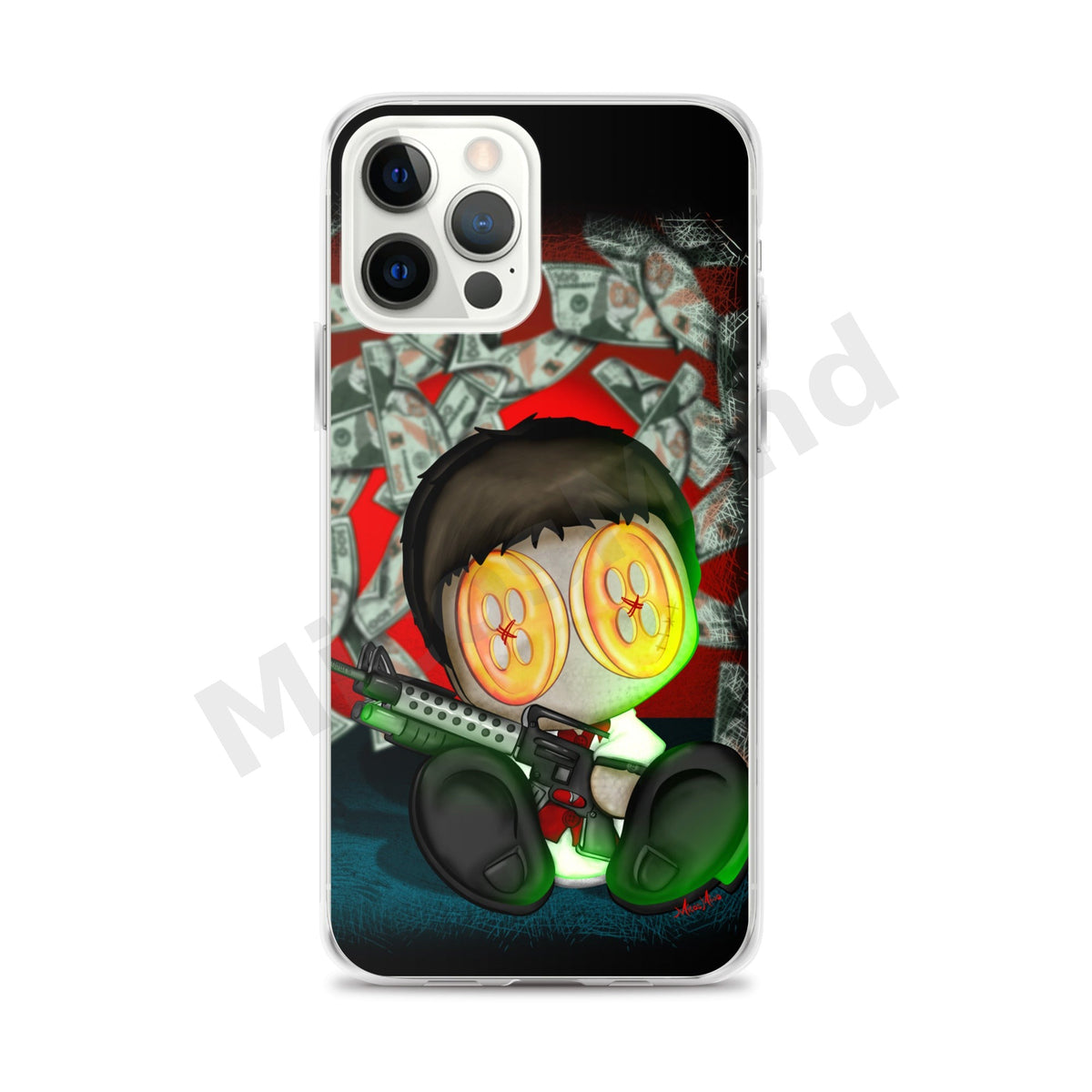 The Bad Guy Clear iPhone Case, Gangster Art Phone Case by MicosMind