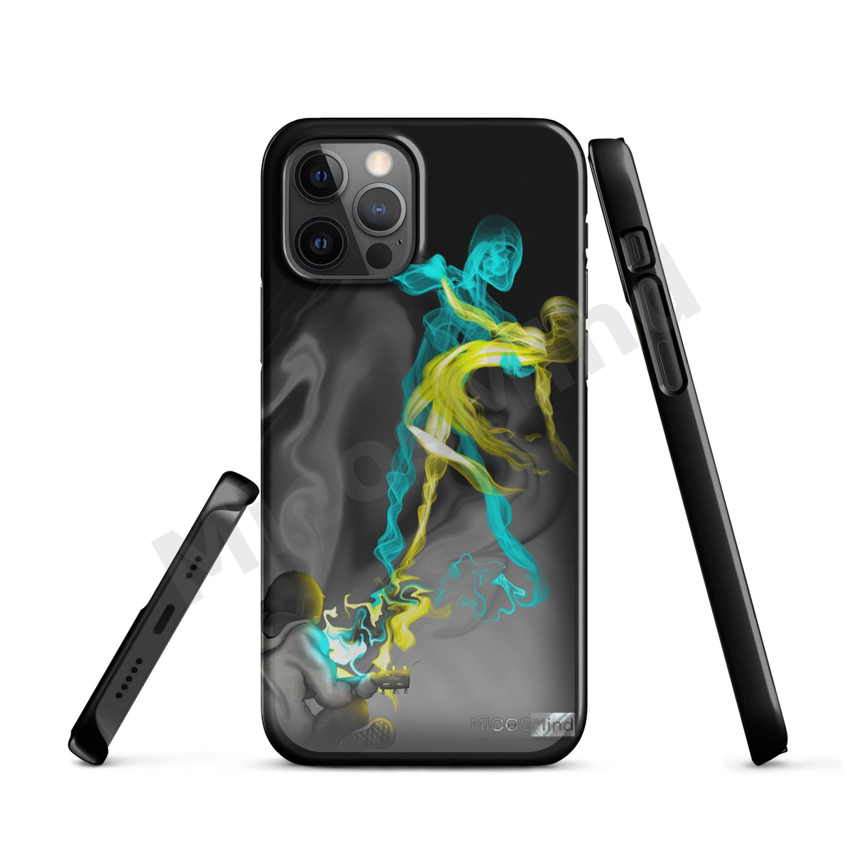 Freedom by Music Snap iPhone Case, Guitar Smoke Art Art Phone Case by MicosMind