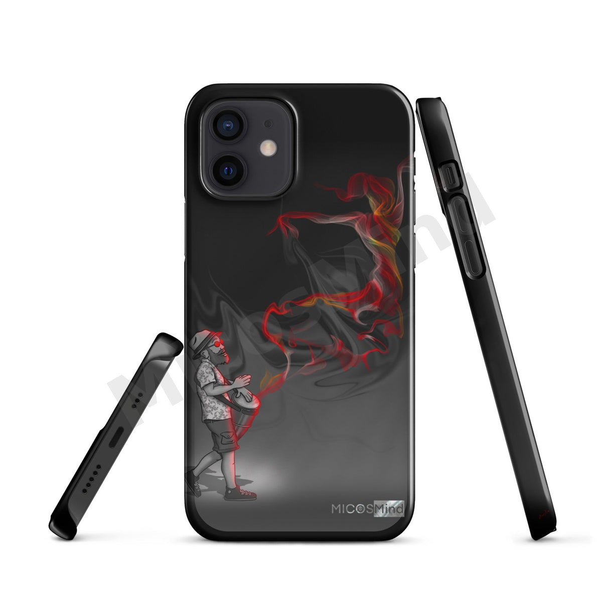 Freedom by Music 2 Snap iPhone Case, Drummer Smoke Art Art Phone Case by MicosMind