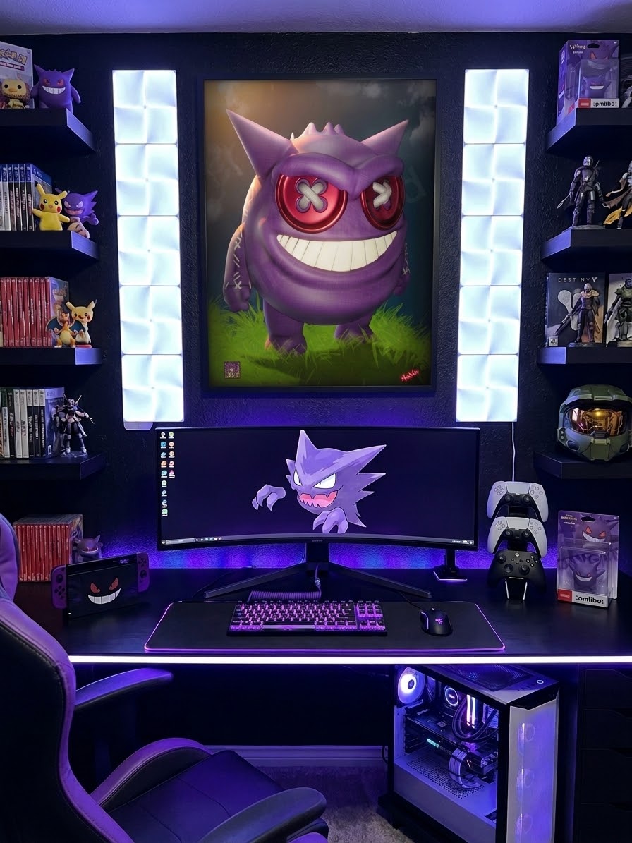 Stitched Shadow | 16” × 20” Framed Canvas