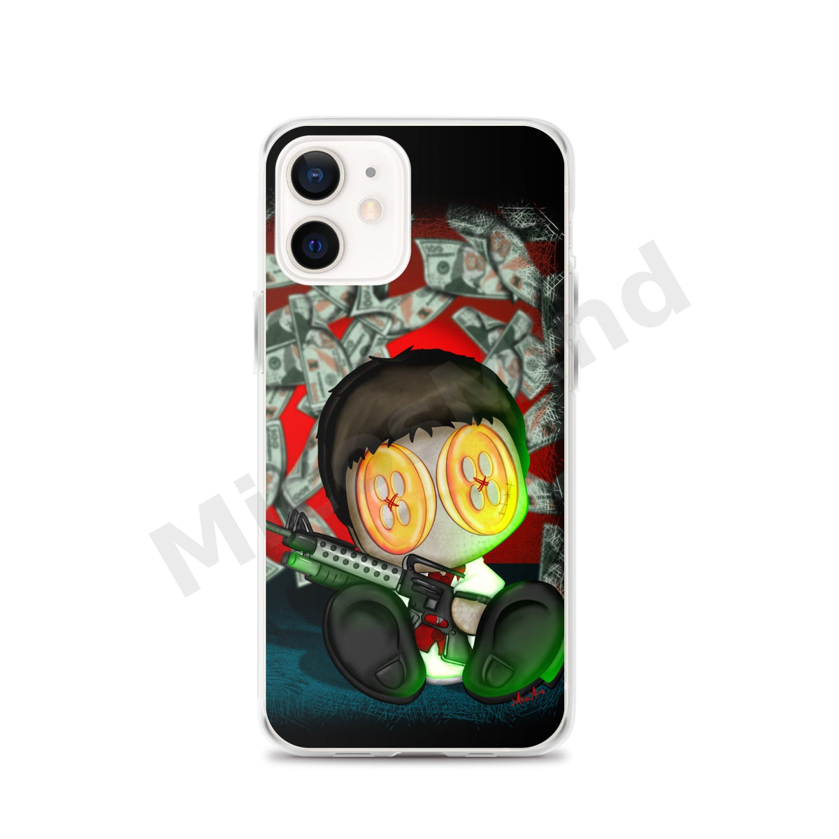 The Bad Guy Clear iPhone Case, Gangster Art Phone Case by MicosMind