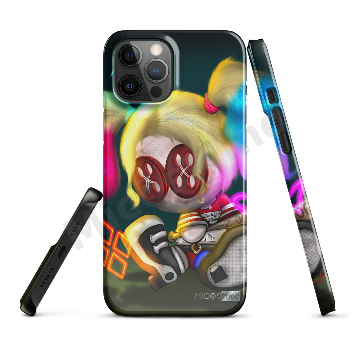 Quinn Snap iPhone Case, Chaos Clown Princess Art Phone Case by MicosMind