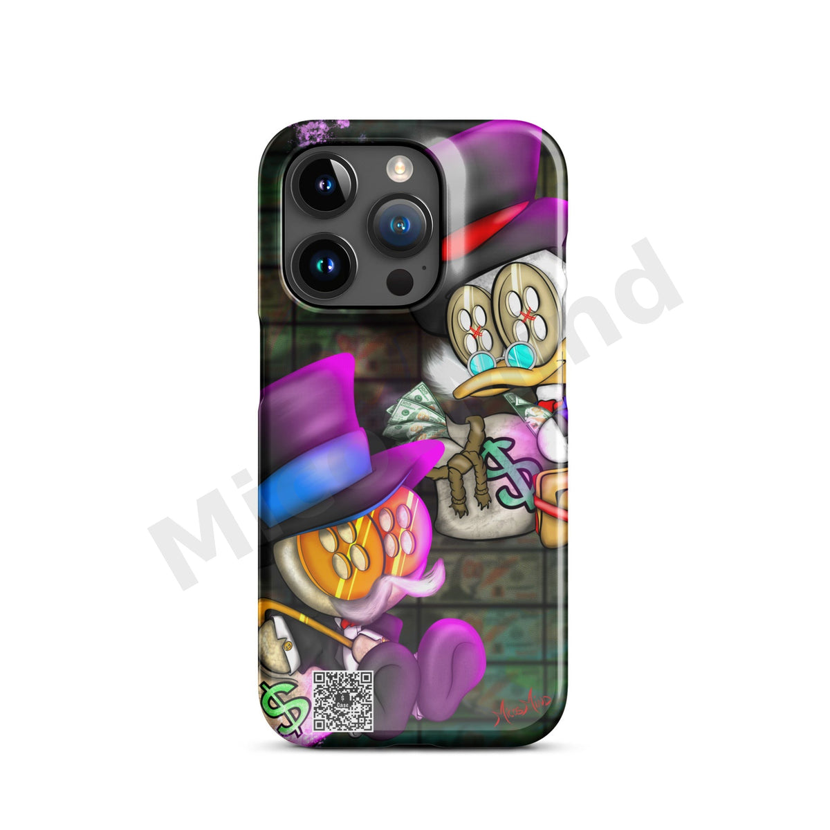 Battle of the Billionaires iPhone Snap Case, Satirical Pop Art Phone Case by MicosMind
