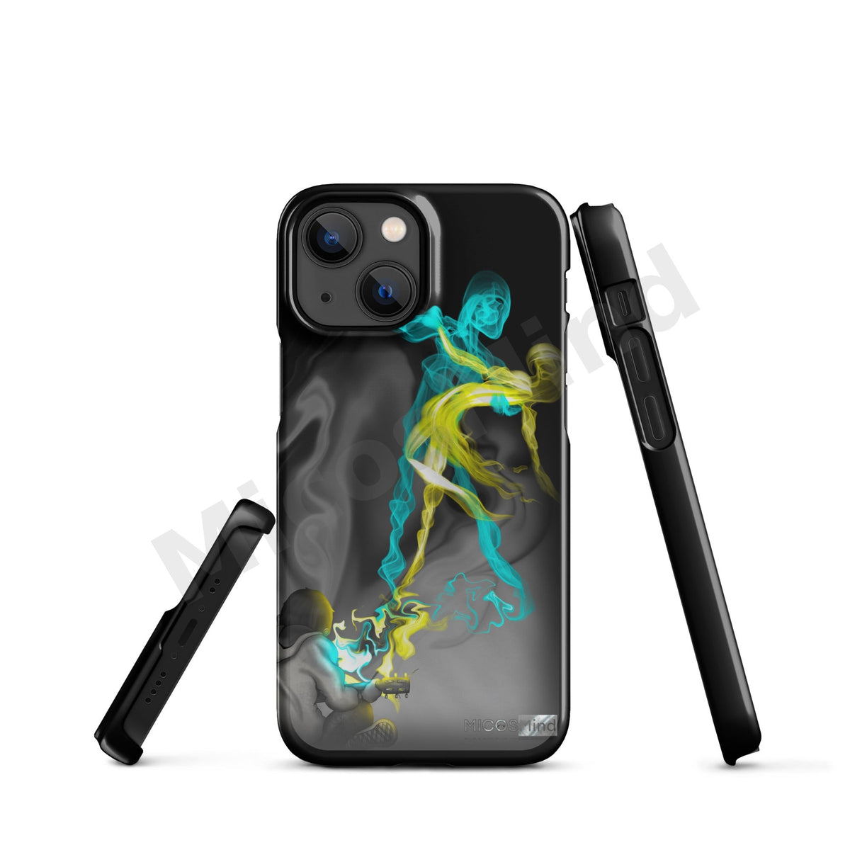 Freedom by Music Snap iPhone Case, Guitar Smoke Art Art Phone Case by MicosMind