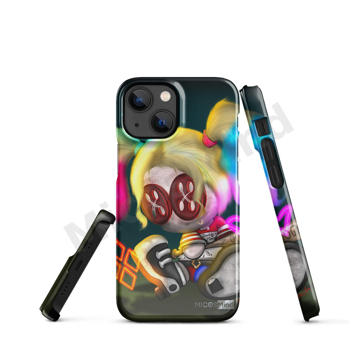 Quinn Snap iPhone Case, Chaos Clown Princess Art Phone Case by MicosMind