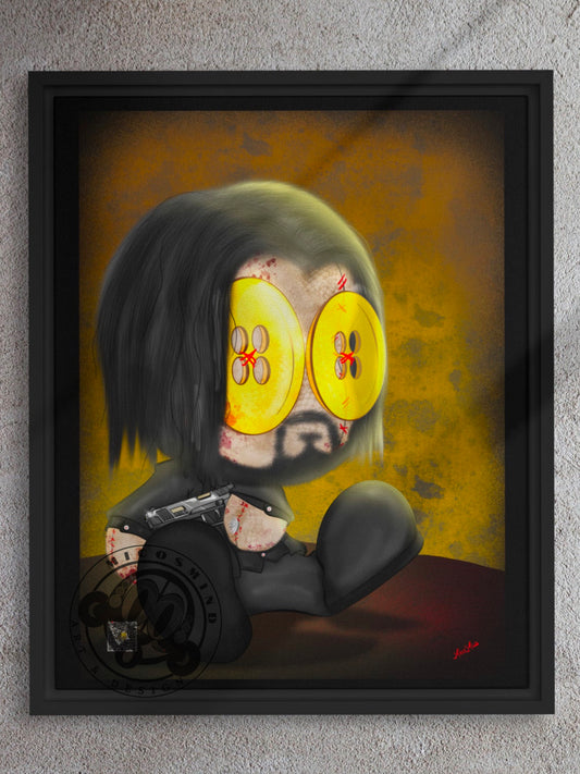 “John” Framed canvas