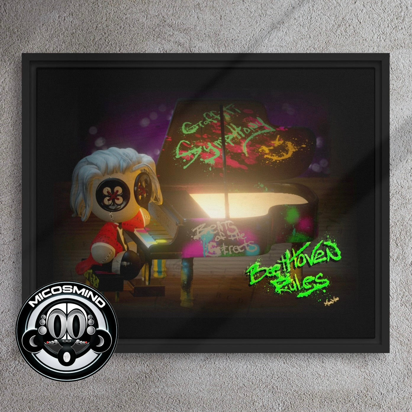 Classic Composer Framed Canvas 16”x20”